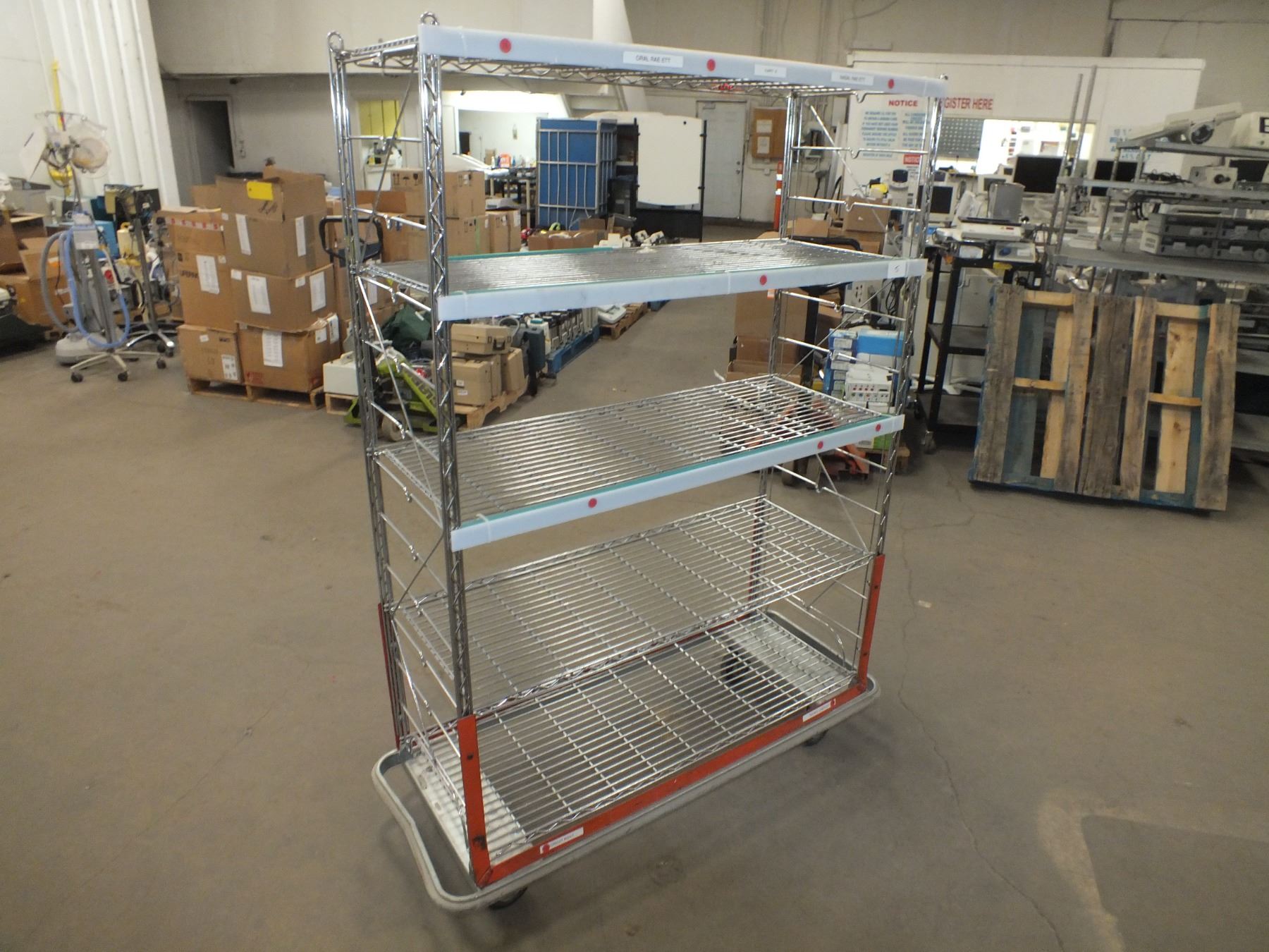 Stainless Steel Storage Rack On Wheels