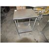 Image 1 : Small Stainless Steel Table On Wheels