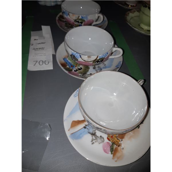 Asian Porcelain Cups Cat A