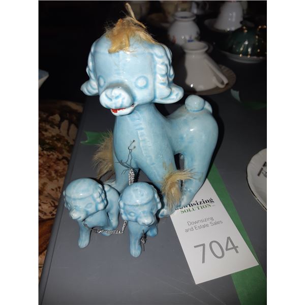 Ceramic Dog & Puppies Cat A