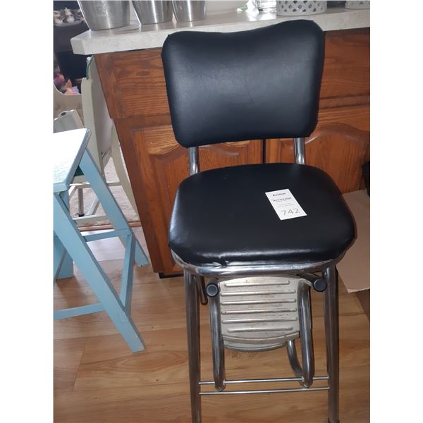 Vintage step stool cat a