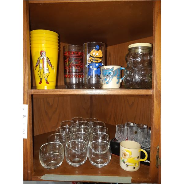 Vintage McDonalds glasses and more cat a