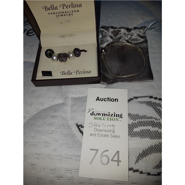 Pandora bracelet and Bella Perlina charms cat a