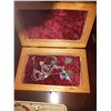 Image 11 : Wooden box with Sterling jewelry cat a