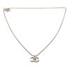 Image 2 : Chanel Silver CC Chain Necklace