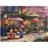 Image 1 : Mickey and Minnie Sweetheart Cafe by Thomas Kinkade