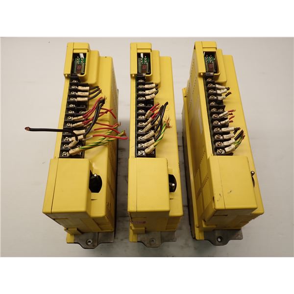 (3) Fanuc #A06B-6066-H006 Servo Amplifier Units