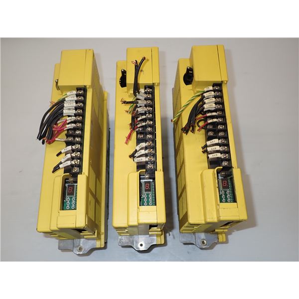 (3) Fanuc #A06B-6066-H006 Servo Amplifier Units