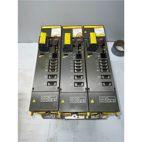 (3) Fanuc #A06B-6079-H106 Servo Amplifiers