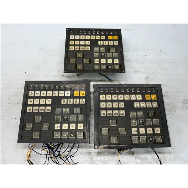 Lot of (3) Fanuc Control Panels