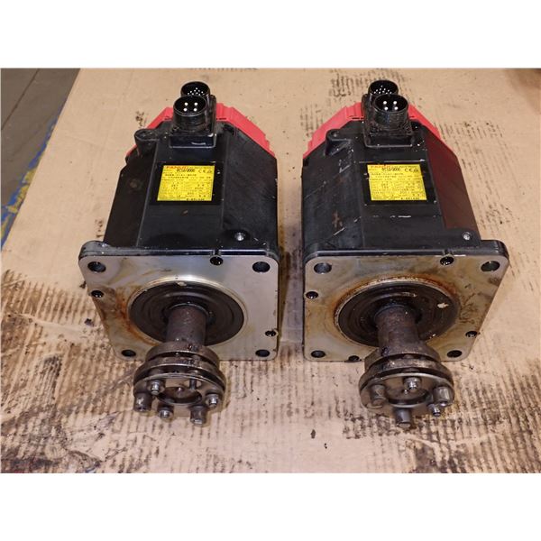 (2) Fanuc #A06B-0141-B076 AC Servo Motors