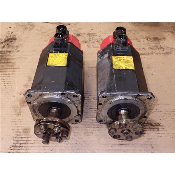 (2) Fanuc #A06B-0126-B076 AC Servo Motors