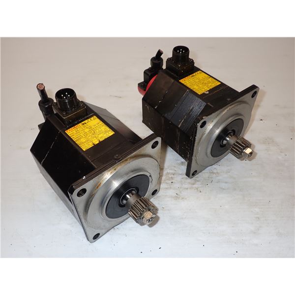 (2) Fanuc #A06B-0034-B575 AC Servo Motors