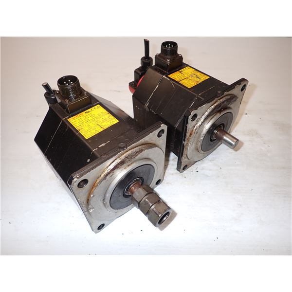 (2) Fanuc #A06B-0034-B075 AC Servo Motors