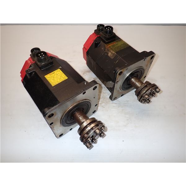 (2) Fanuc #A06B-0141-B076 AC Servo Motors