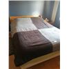 Image 1 : Queen Sized Bed with Wooden Bedframe (Includes Boxspring)