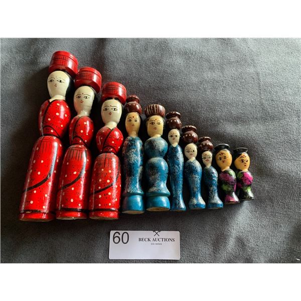 Set of South-Asian Souvenir Dolls