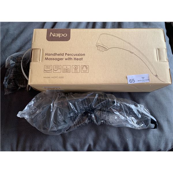 Naipo Handheld Percussion Massager with Heat (Model MGPC-5000)