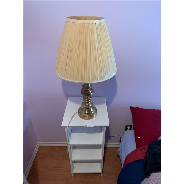 Table Lamp with Brass-Coloured Base