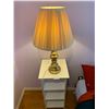 Image 2 : Table Lamp with Brass-Coloured Base