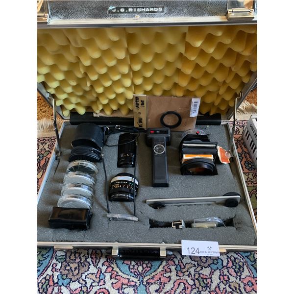 Vintage Photography Equipment - Includes Canon Lens, Soligor Lens, and More