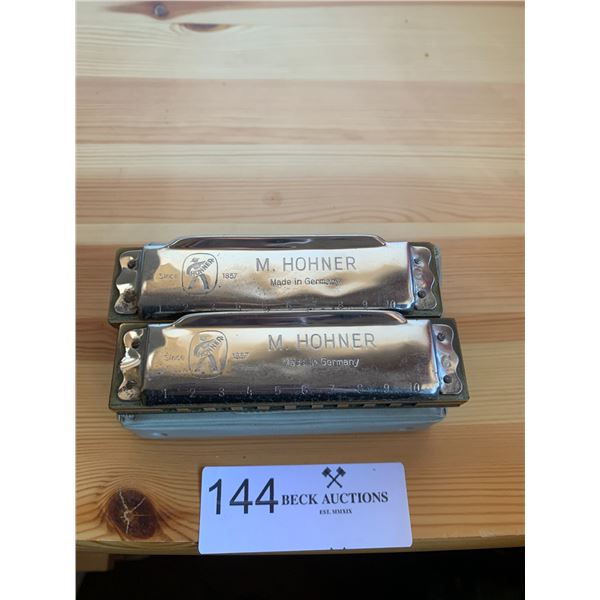 2 x Vintage M. Hohner Harmonicas - Made in Germany