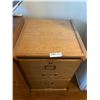 Image 1 : Wooden Filing Cabinet (27.5"H x 16"W x 17"D)