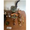 Image 3 : Assorted Decorative Collectibles - Paper Weights, Decorative Fans, and More!