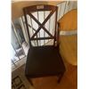 Image 3 : Vintage Upholstered Chair and Folding Wooden Chair