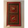 Image 1 : Ornate Framed Indian-Style Elephant Artwork (25.5" x 15")