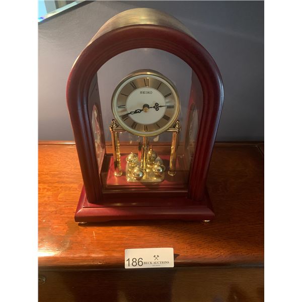 Beautiful Cherry Wood Seiko Mantle Clock