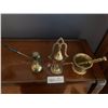 Image 2 : Assortment of Brassware - Mortar and Pestle, Bell, Pipe