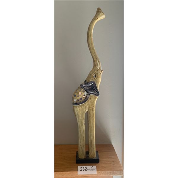 Wooden Elephant Sculpture