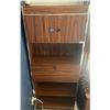 Image 1 : Wooden Bookshelf w/ Metal Trim