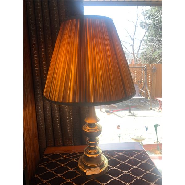 Vintage Brass-Colored Lamp