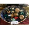 Image 1 : Beautiful Decorative Bowl w/ Ornaments and LED Light Pack