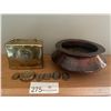 Image 1 : Raipura Central Cooperative Bank LTD Coin Bank, Metal Bowl, and Collectible Metal Rounds