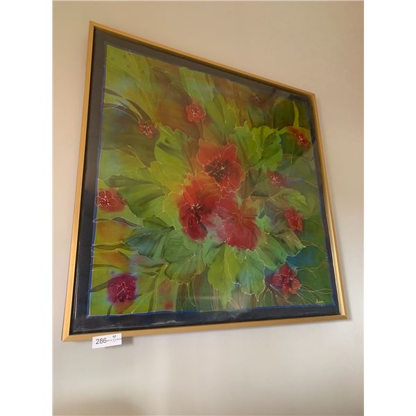 Floral Fabric Artwork