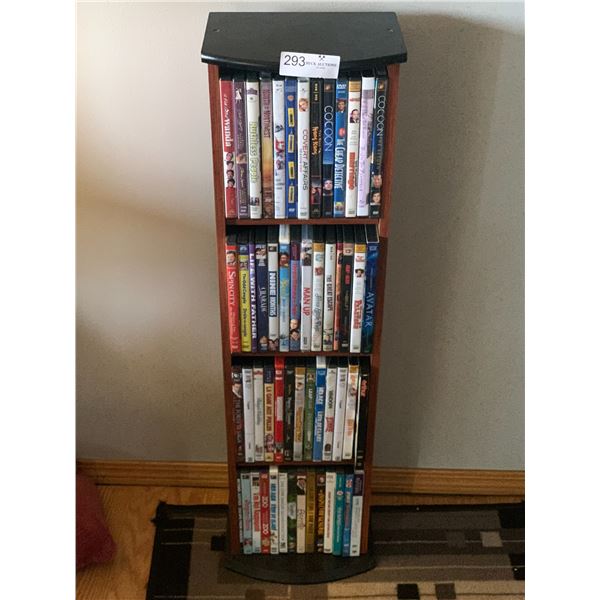 DVD Storage Unit w/ Assortment of DVDs Beck Auctions Inc.