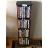 Image 1 : DVD Storage Unit w/ Assortment of DVDs