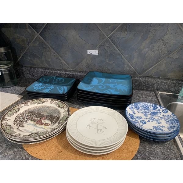 Assortment of Plates - Includes Royal Norfolk, Royal Doulton, and Johnson Bros.