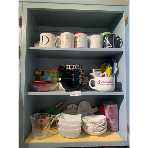 Assortment of Mugs, Bowls, and More!