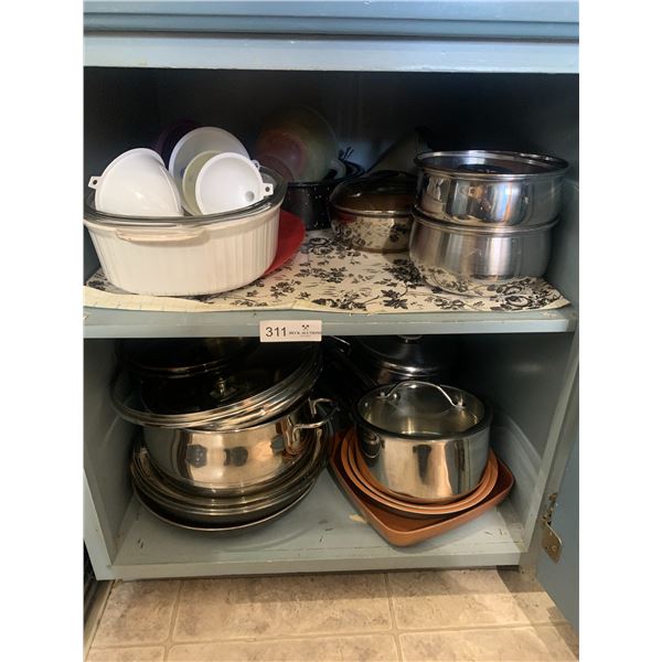 Assortment of Stainless Steel Pots, Pans, and More!