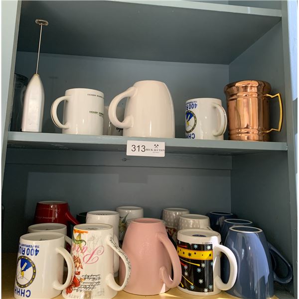 Collection of Mugs - Includes Milk Frother