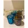 Image 3 : Assortment of Tea Candle Holders, Tea Candles, and Lighters