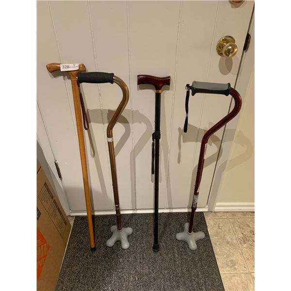 4 x Walking Canes