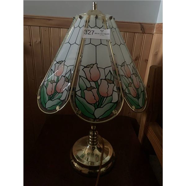 Vintage Stained Glass-Style Lamp