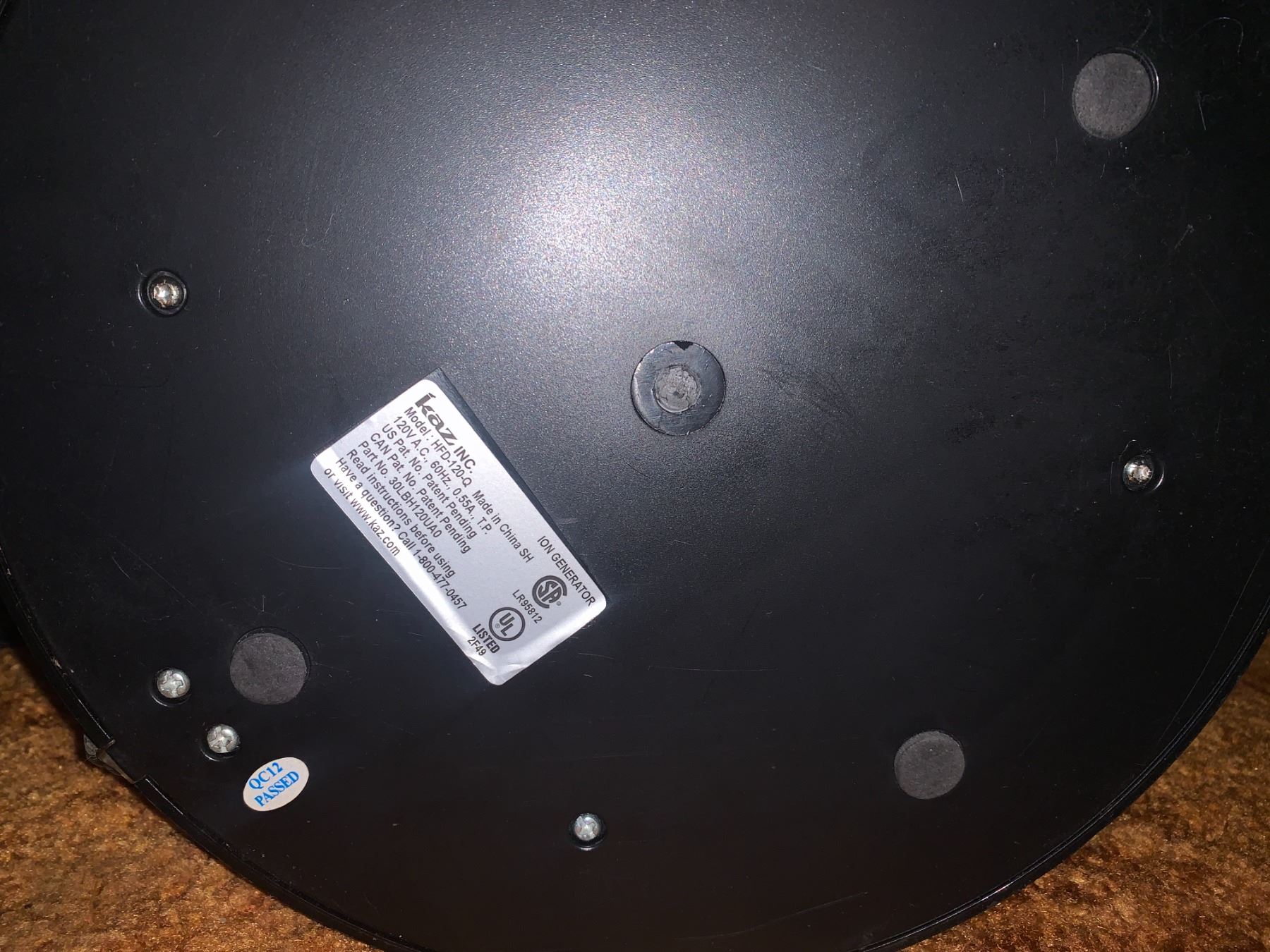 Honeywell Ion Generator (Model HFD120Q) Beck Auctions Inc.