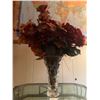 Image 1 : Artificial Flowers in Crystal Vase