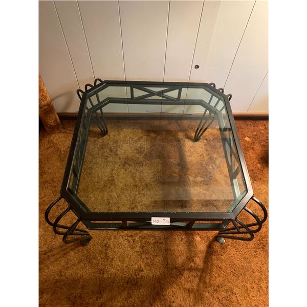 Glass-Top Coffee Table